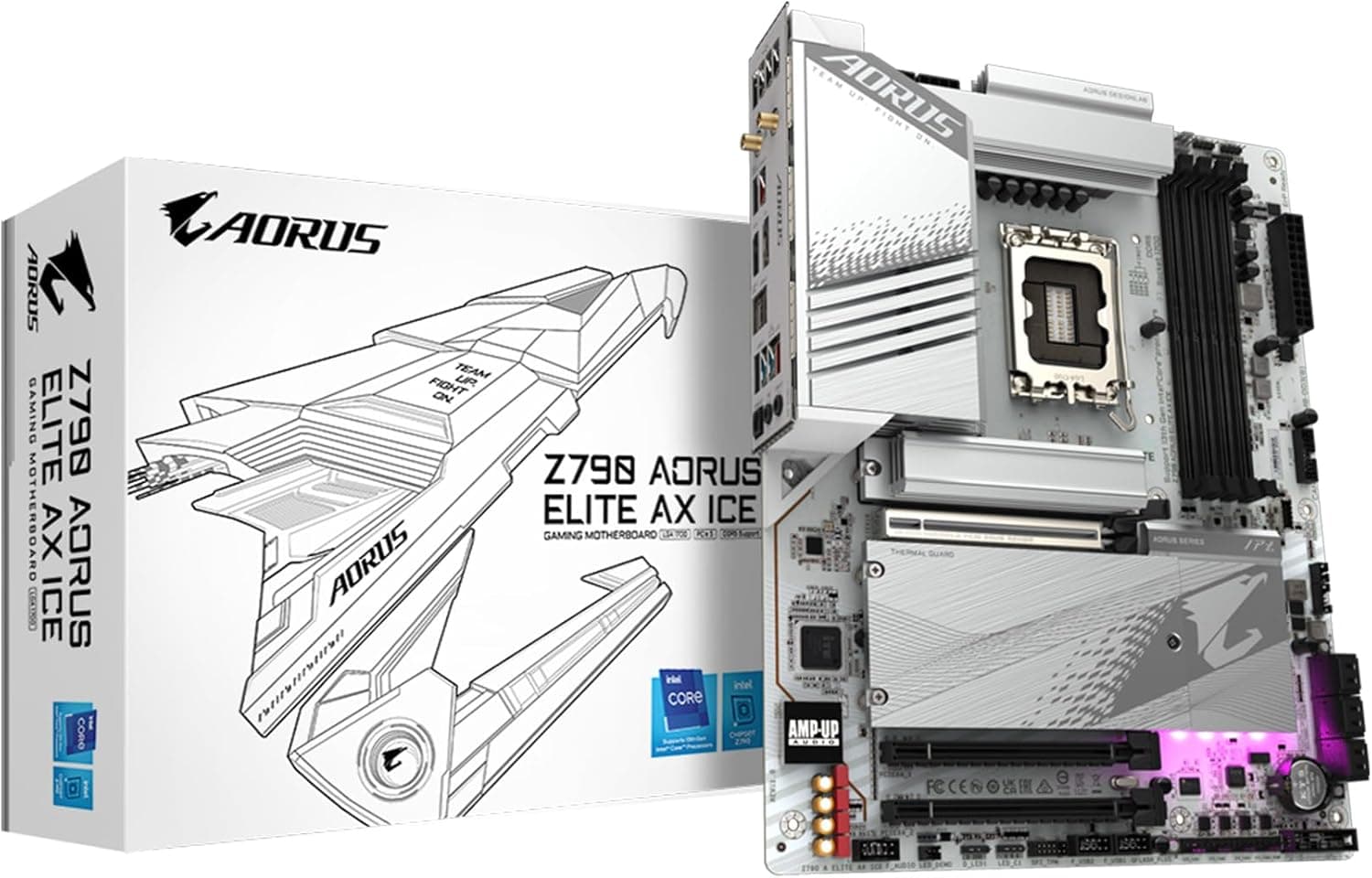 GIGABYTE Z790 AORUS ELITE AX ICE ホワイト基板採用 intel 第14・13・12世代 Coreプロセッサ対応 LGA1700 DDR5 ATX マザーボード Z790 A ELITE AX ICE MB6512
