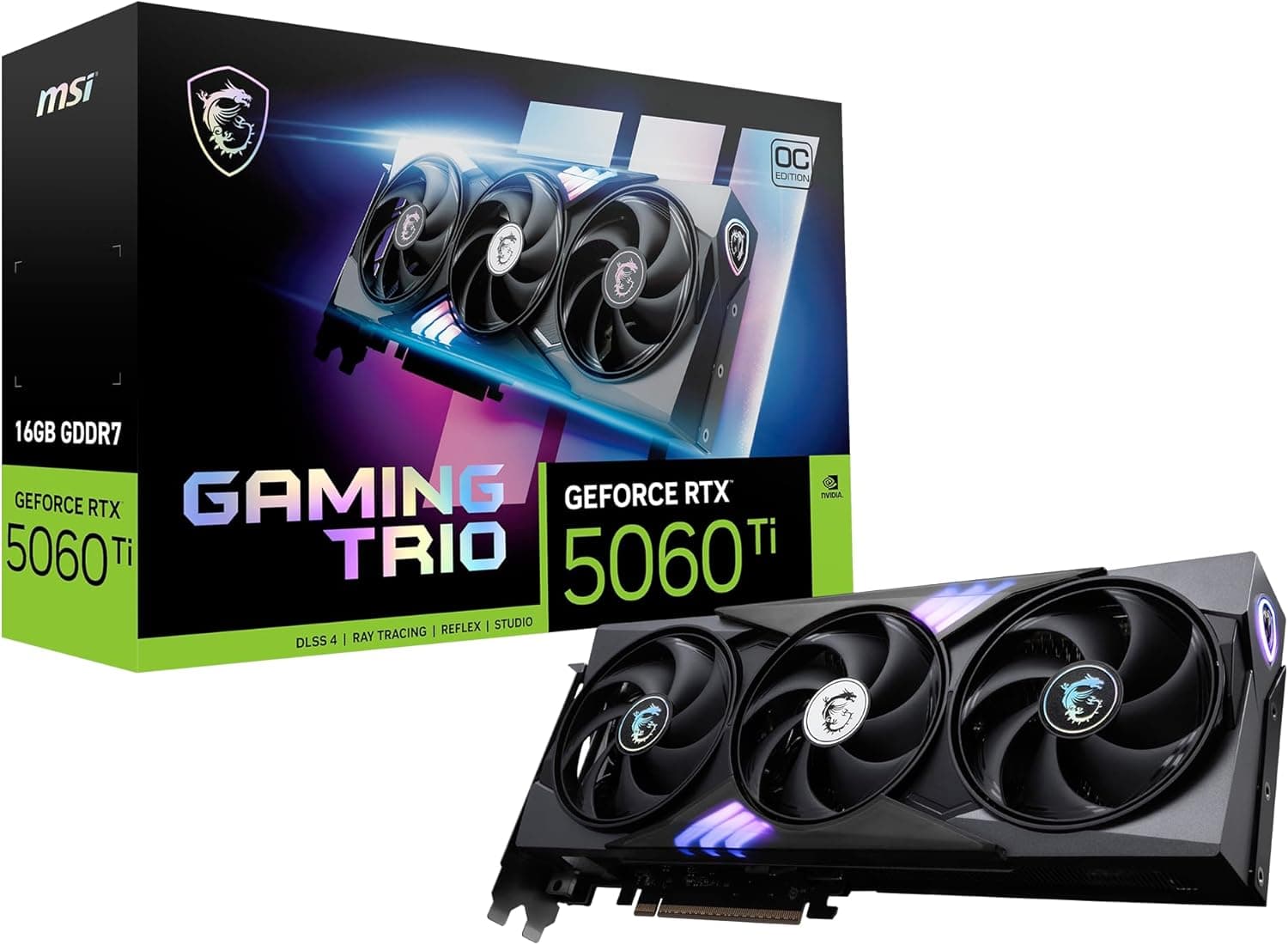 MSI Gaming RTX 5060 Ti 16G Gaming Trio OCグラフィックスカード (16GB GDDR7