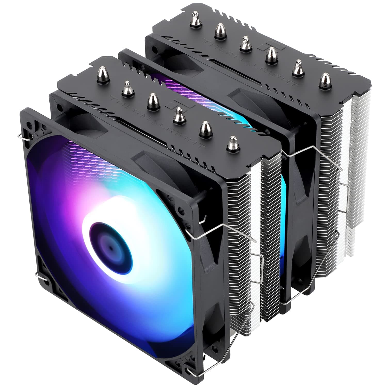 Thermalright ピアレスアサシン 120 SE ARGB CPUエアクーラー 6本のヒートパイプCPUクーラー デュアル120mm TL-C12C-S PWMファン アルミニウムヒートシンクカバー AGHPテクノロジー AMD AM4 AM5