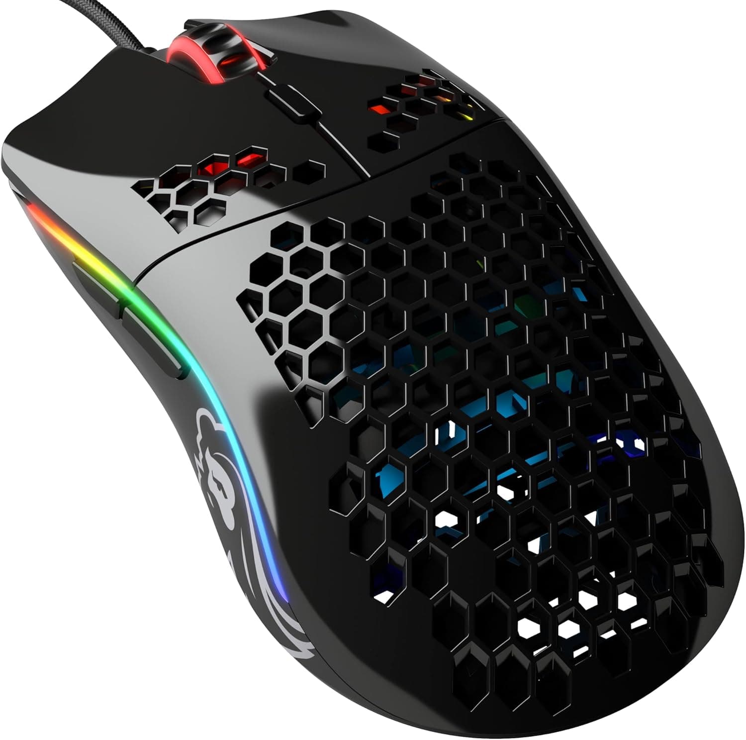 Glorious グロリアスモデルo マウスゲーミングマウス有線軽量 6個プログラムボタン USBマウス光る国内正規品 (58g)