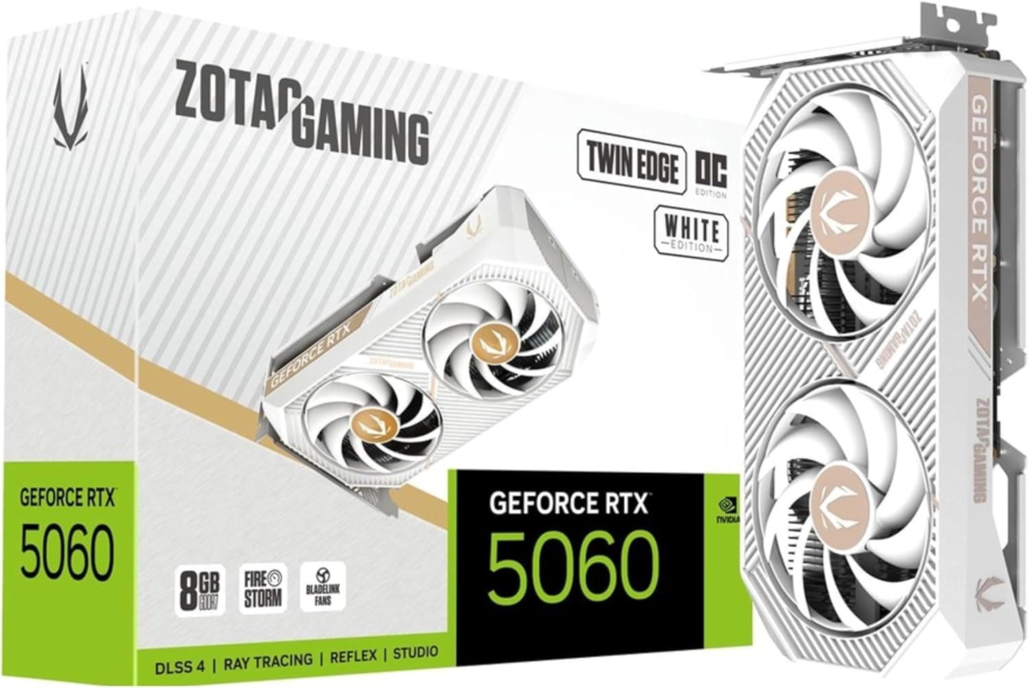 ZOTAC GeForce RTX 5060 Twin Edge OC ホワイトエディション グラフィックスカード