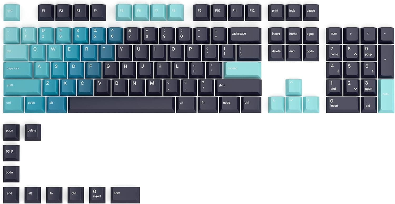 Glorious グロリアスキーボードキーキャップ PBT フルサイズテンキーレスコンパクト全サイズ対応 100% 96% 85% 75% 65% 60% ゲーミングキー キャップ (114キー) keycaps pbt
