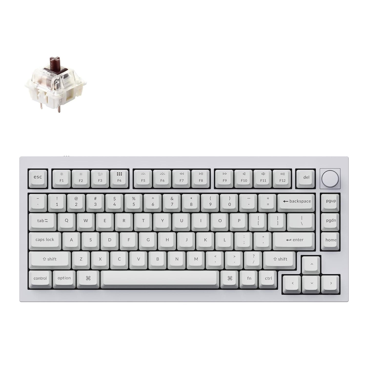 Keychron Q1 RGB 有線カスタムメカニカルキーボード 75%レイアウト QMK