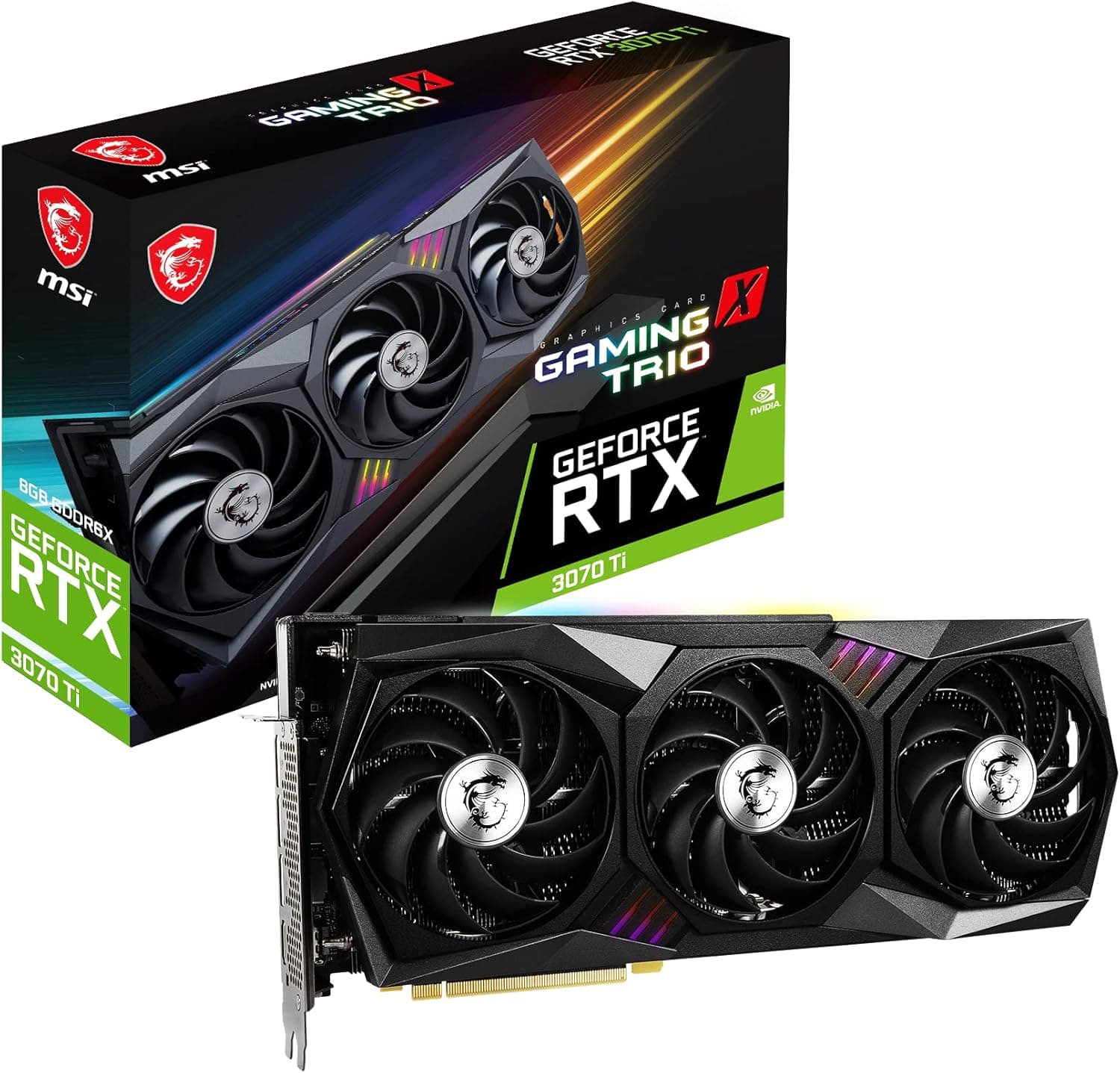MSI nVidia Geforce RTX 3070 Ti Gaming X Trio 8GB ビデオカード