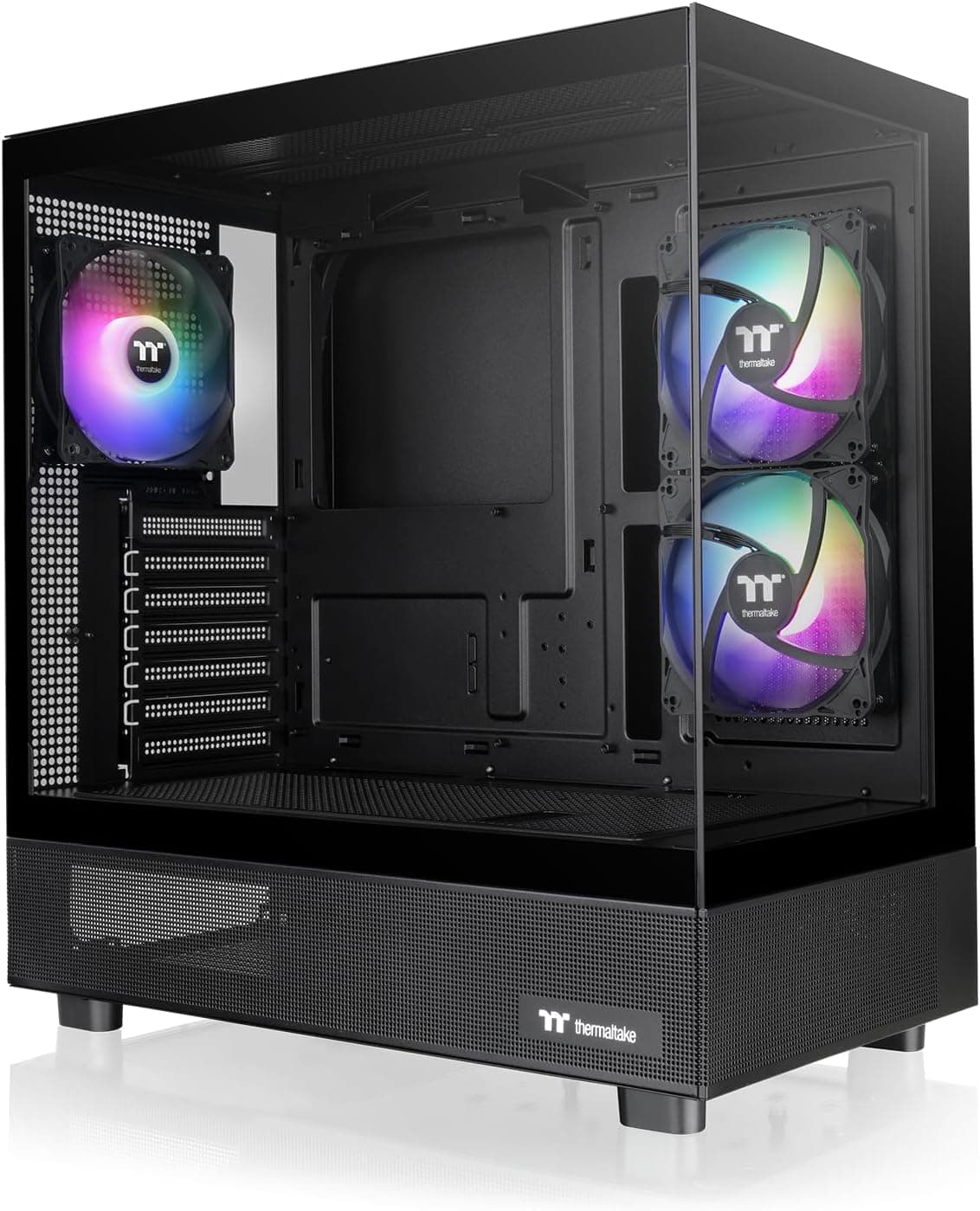 【限定】Thermaltake View 270 Plus TG ARGB Black 120mm ARGBファン 3基搭載ピラーレスミドルタワー ATX PCケース CA-1Y7-00M1WN-01 CS9159