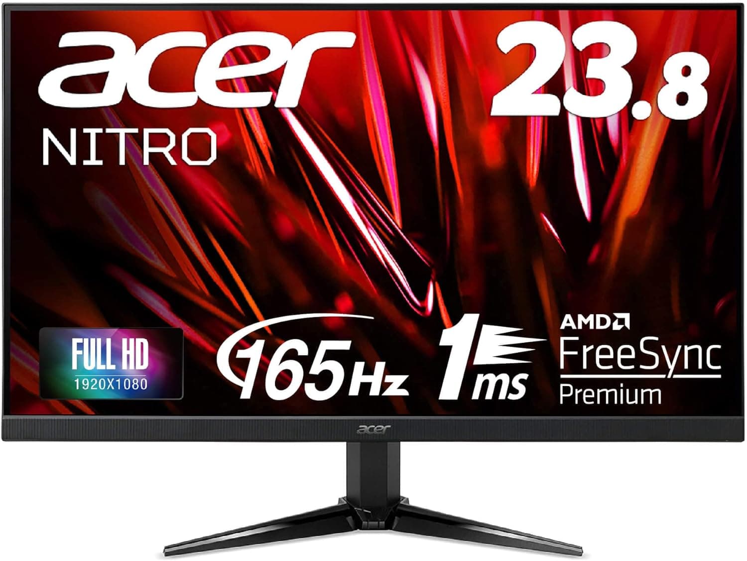 Acer ゲーミングモニター Nitro QG241YPbmiipx 23.8インチ VA 非光沢 フルHD 165Hz 1ms(VRB) PC
