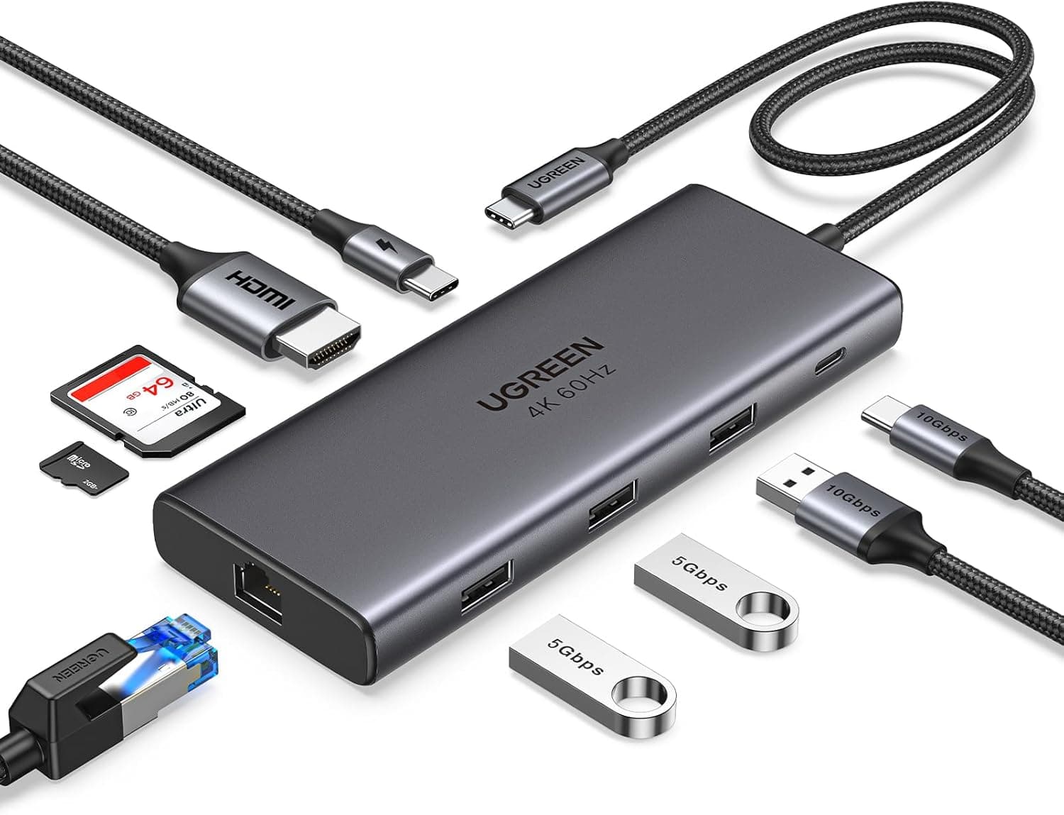 UGREEN Revodok Pro 109 USB Cハブ 9 in 1