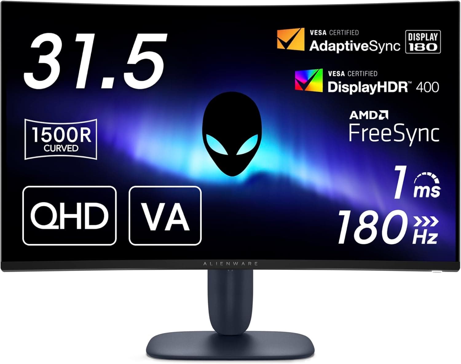 【限定】Dell AW3225DM-A 31.5インチ 曲面 Alienware ゲーミングモニター