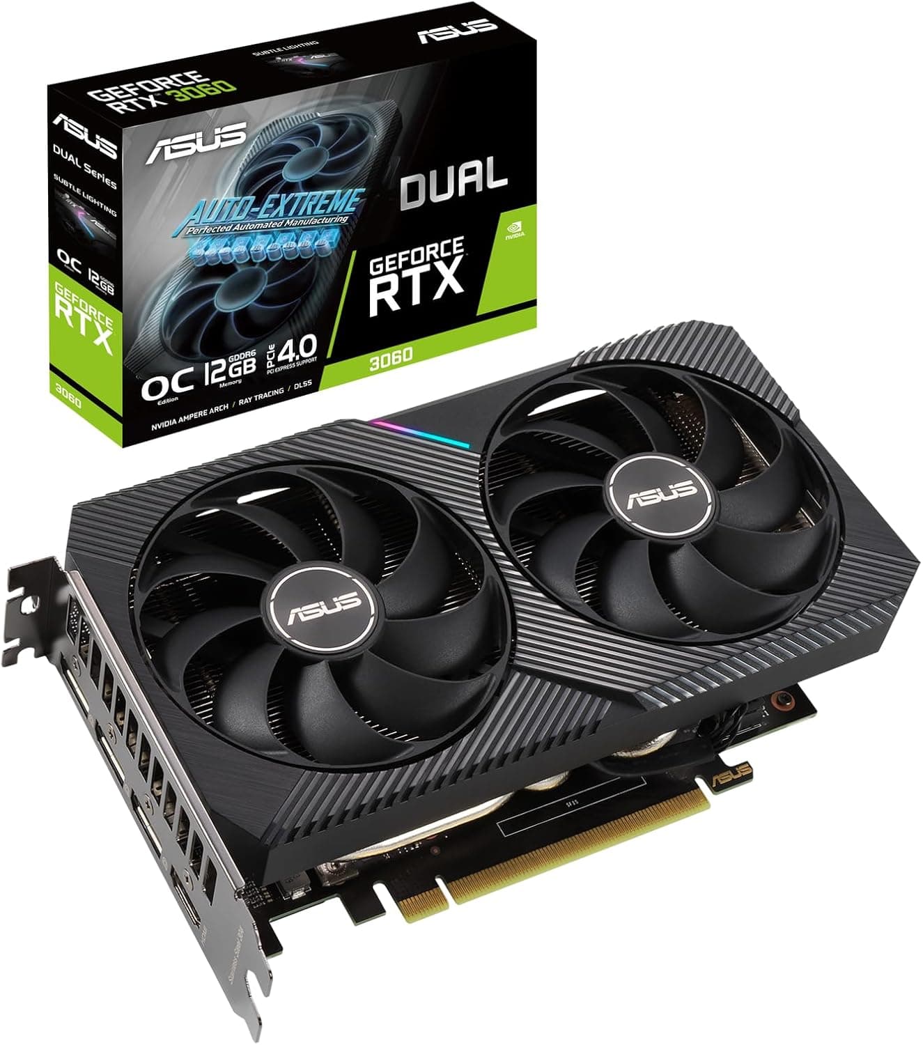 ASUS デュアル RTX3060 OC 12GB GDDR6 PCIe 4.0