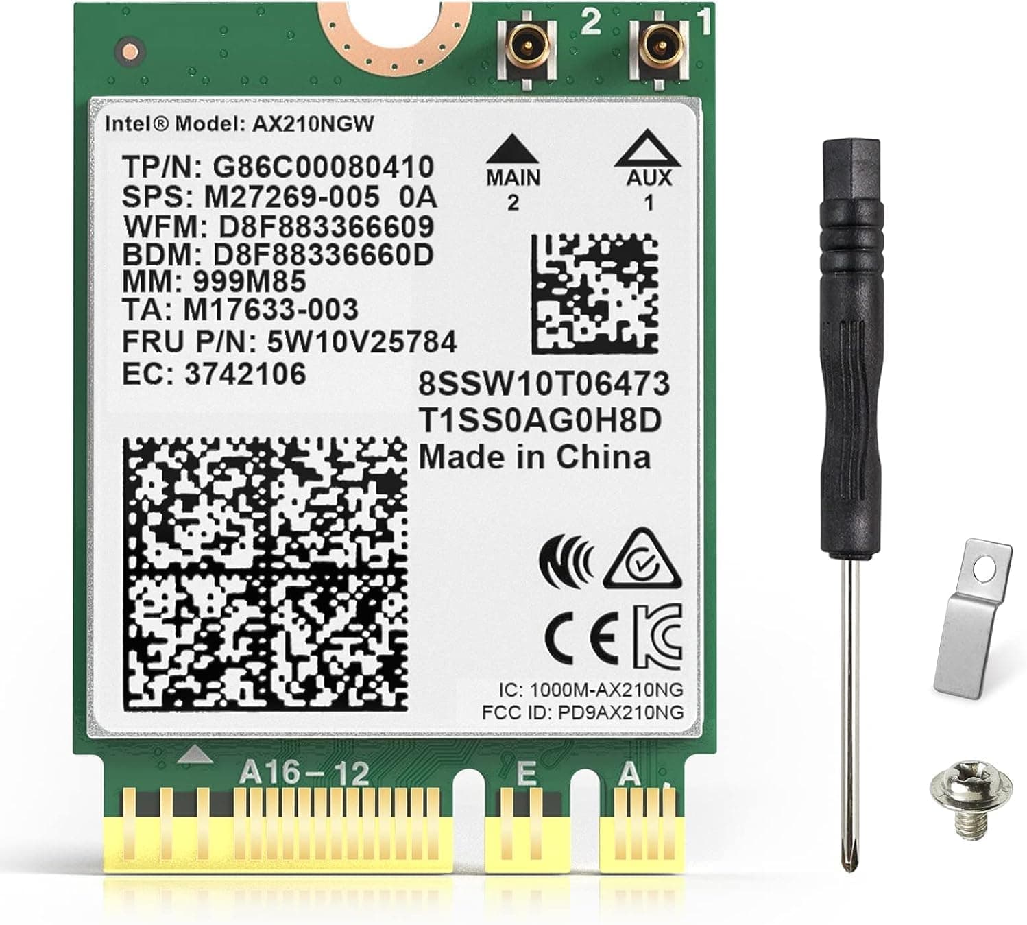 EDUP® WiFi 6Eカード Intel AX210 NGW ワイヤレス Wi-Fiカード Bluetooth 5.3。