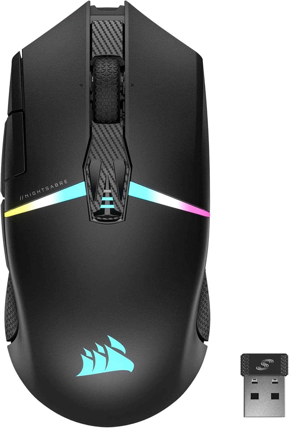 Corsair NIGHTSABRE RGB Wireless Gaming Mouse for FPS