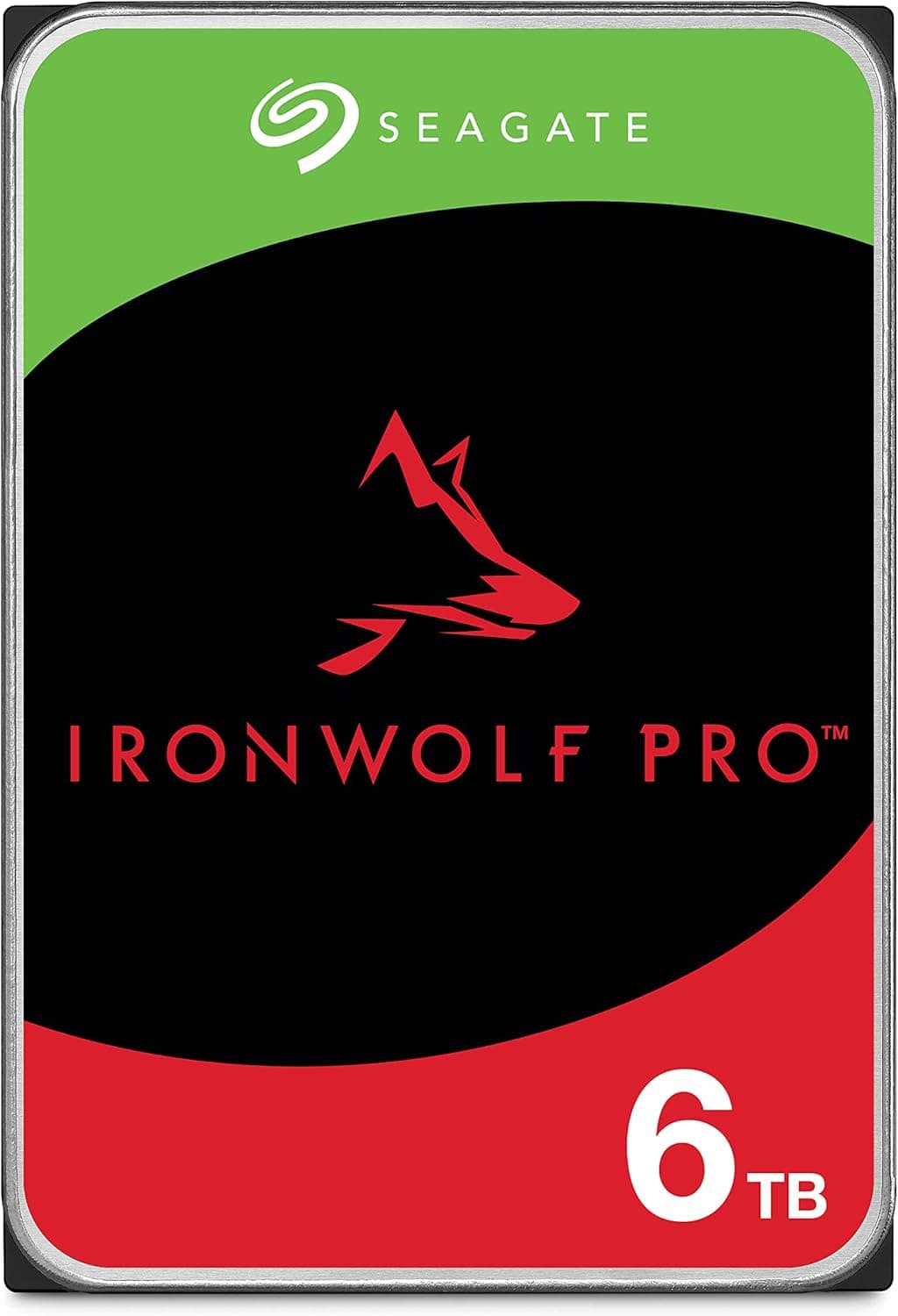 Seagate IronWolf Pro 3.5" データ復旧3年付 6TB HDD(CMR) 5年保証24時間稼動 PC NAS 用 RVセンサー ST6000NE000