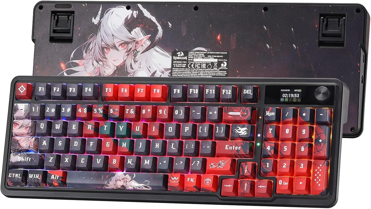 Redragon k719 PROワイヤレスガスケットゲーミングキーボードw
