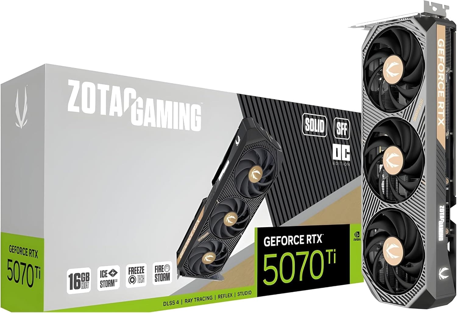ZOTAC Gaming Geforce RTX 5070 Ti Solid Sff Oc Nvidia 16Gb