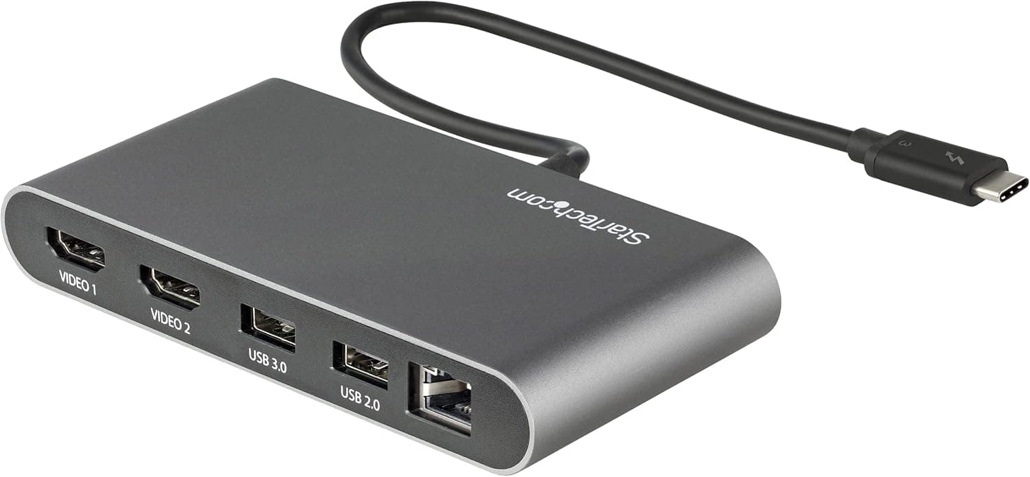 StarTech.com Thunderblot 3 ハブサンダーボルト3ミニドックデュアル 4K