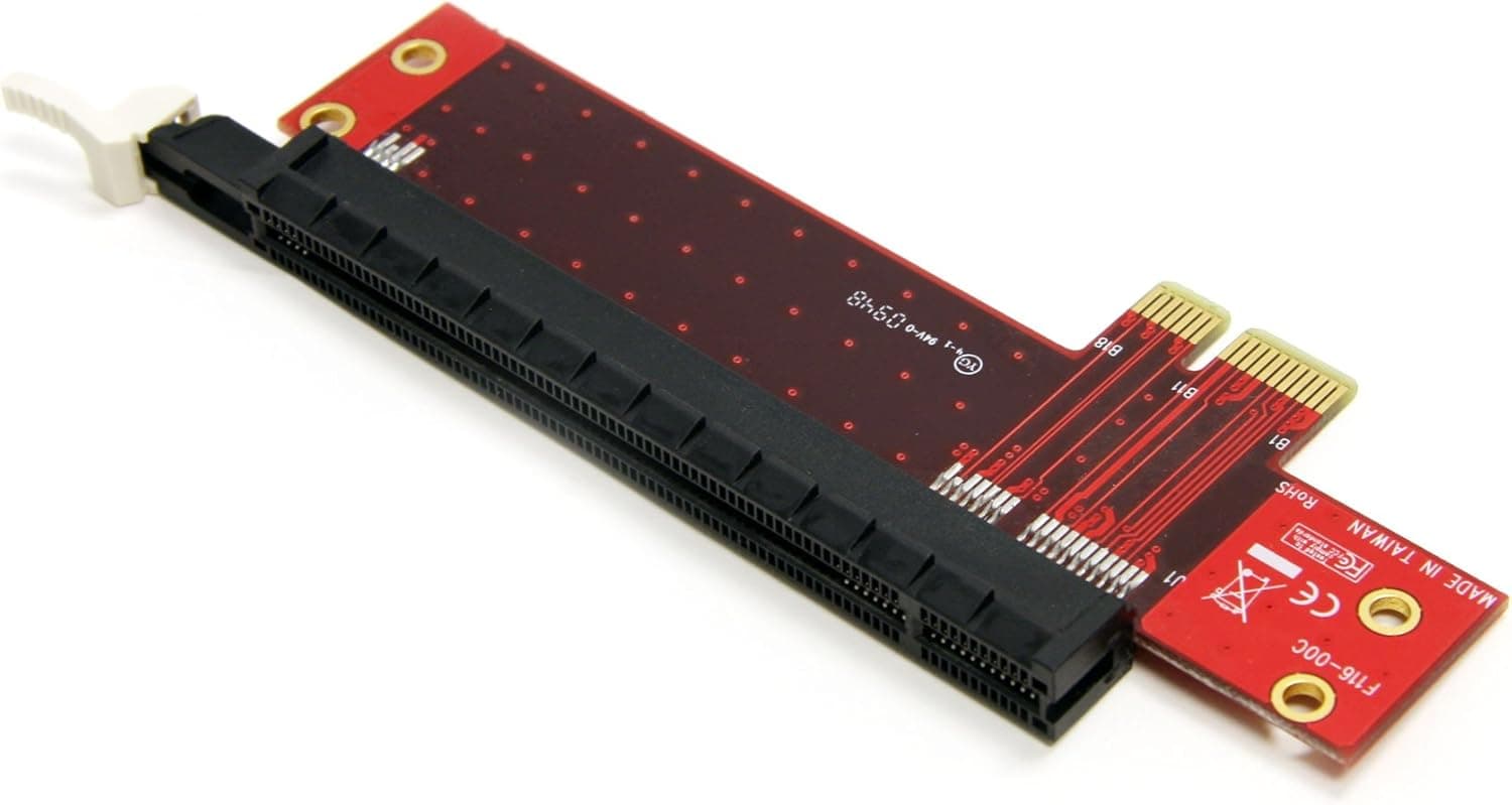 StarTech.com PCI Express x1-x16変換カード ロープロファイル用スロット拡張アダプタ(PCIe x1からx16へ) PEX1TO162