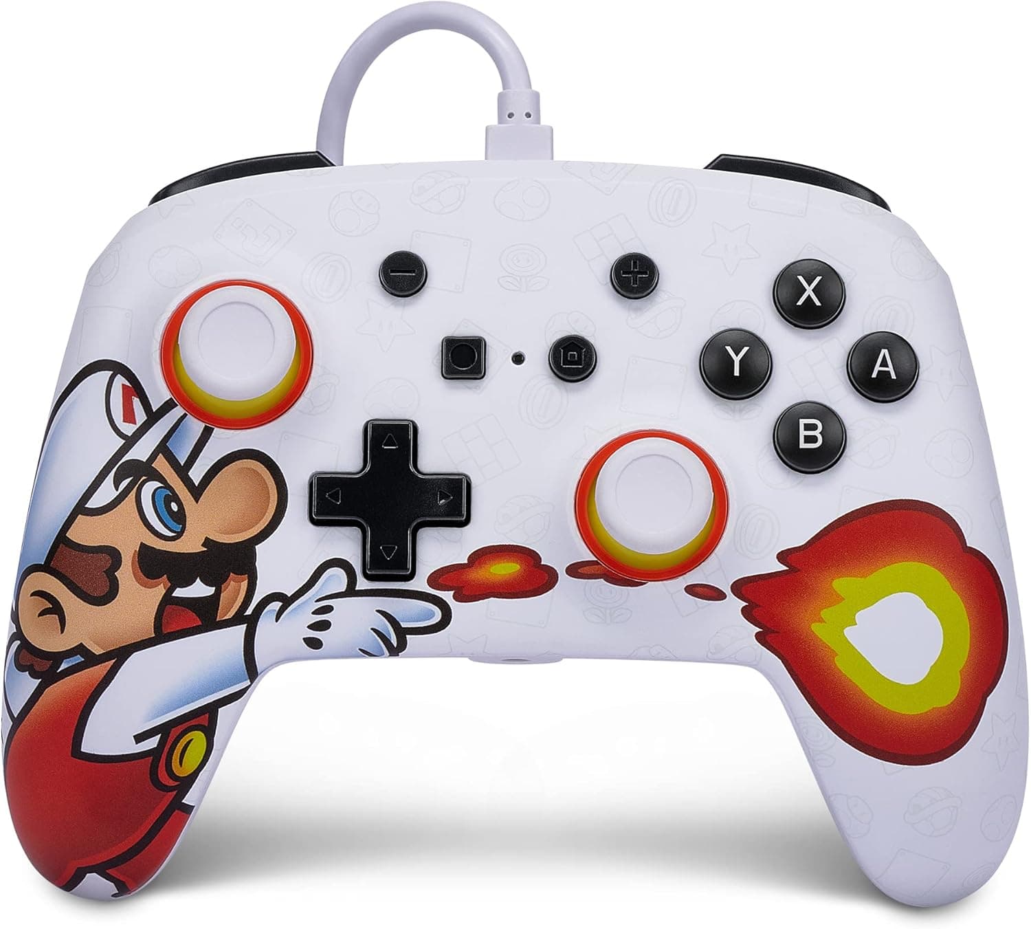 PowerA Enhanced Wired Controller for Nintendo Switch - Fireball Mario