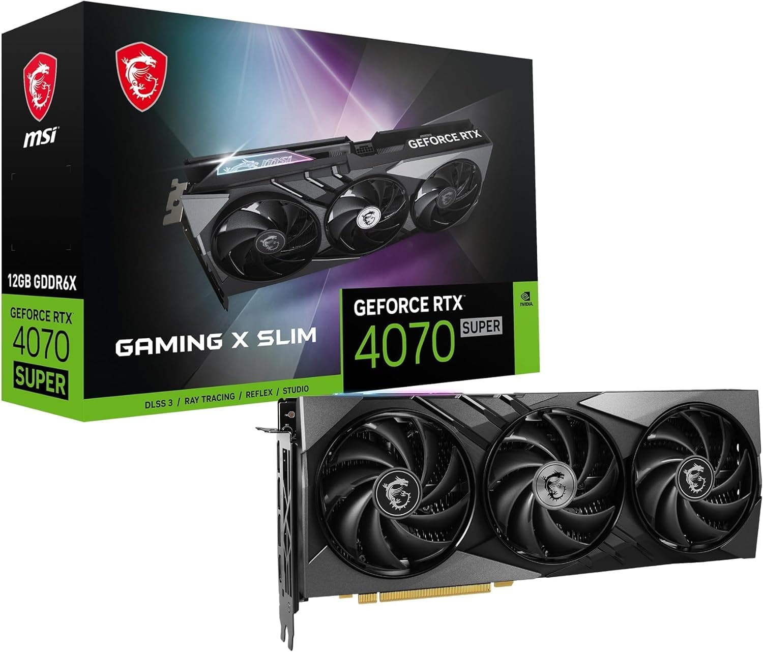 MSI GeForce RTX 4070 SUPER 12G GAMING X SLIM
