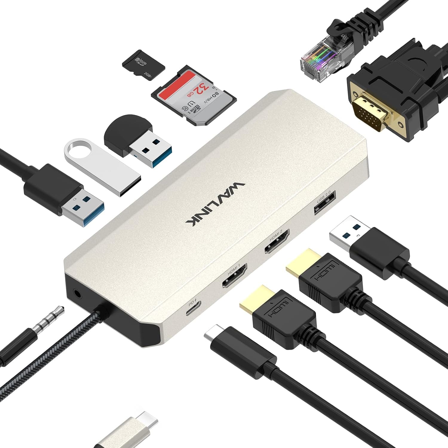 WAVLINK USB C 12 in1ハブ