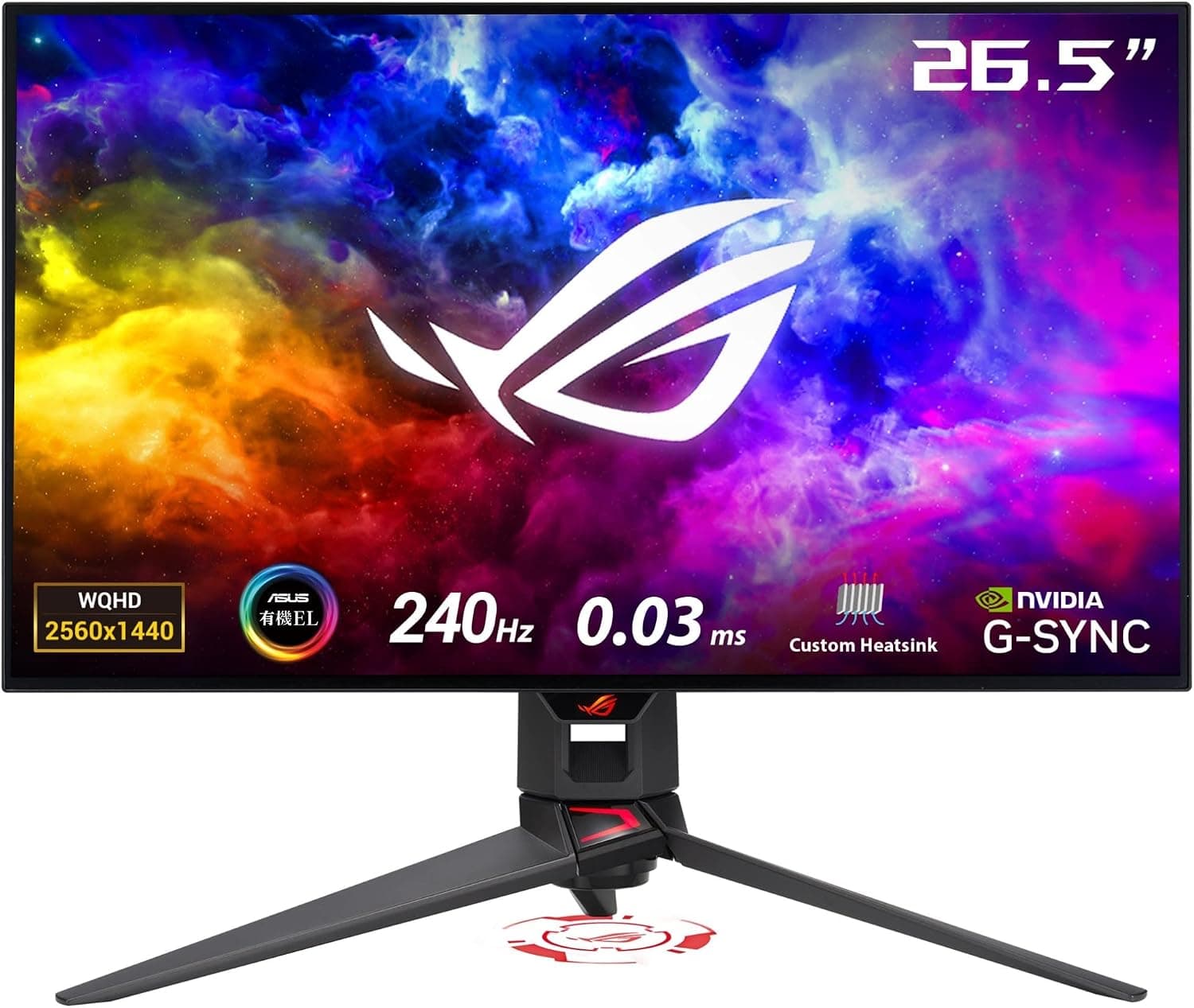 ASUS 有機EL ゲーミングモニター ROG Swift OLED PG27AQDM 27インチ