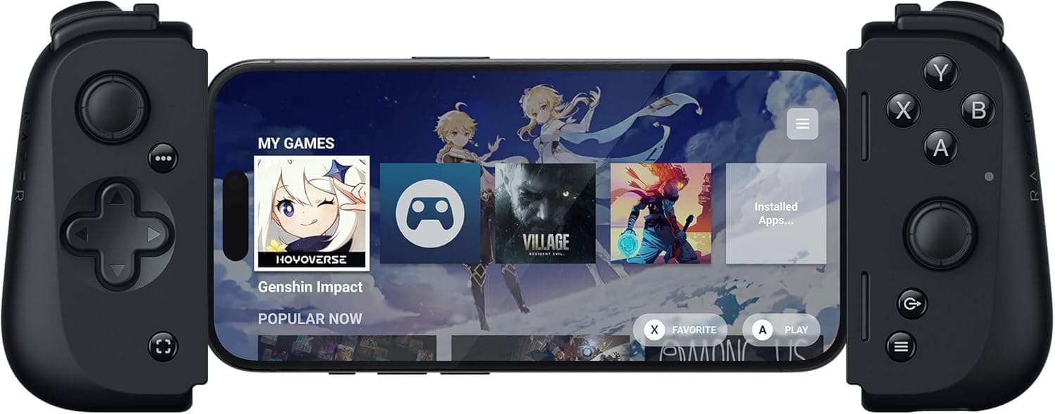 Razer Kishi V2 USB C - iPhoneおよびAndroid用ゲームコントローラー。