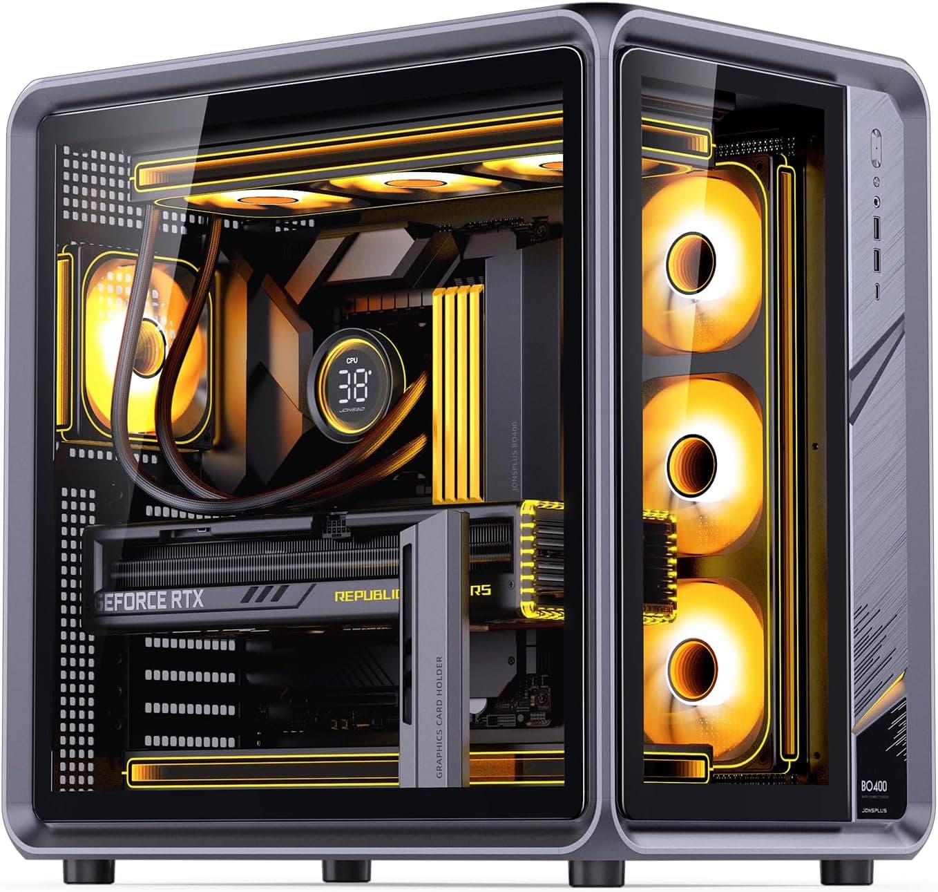 JONSBO BO400 グレー ATX PCケース