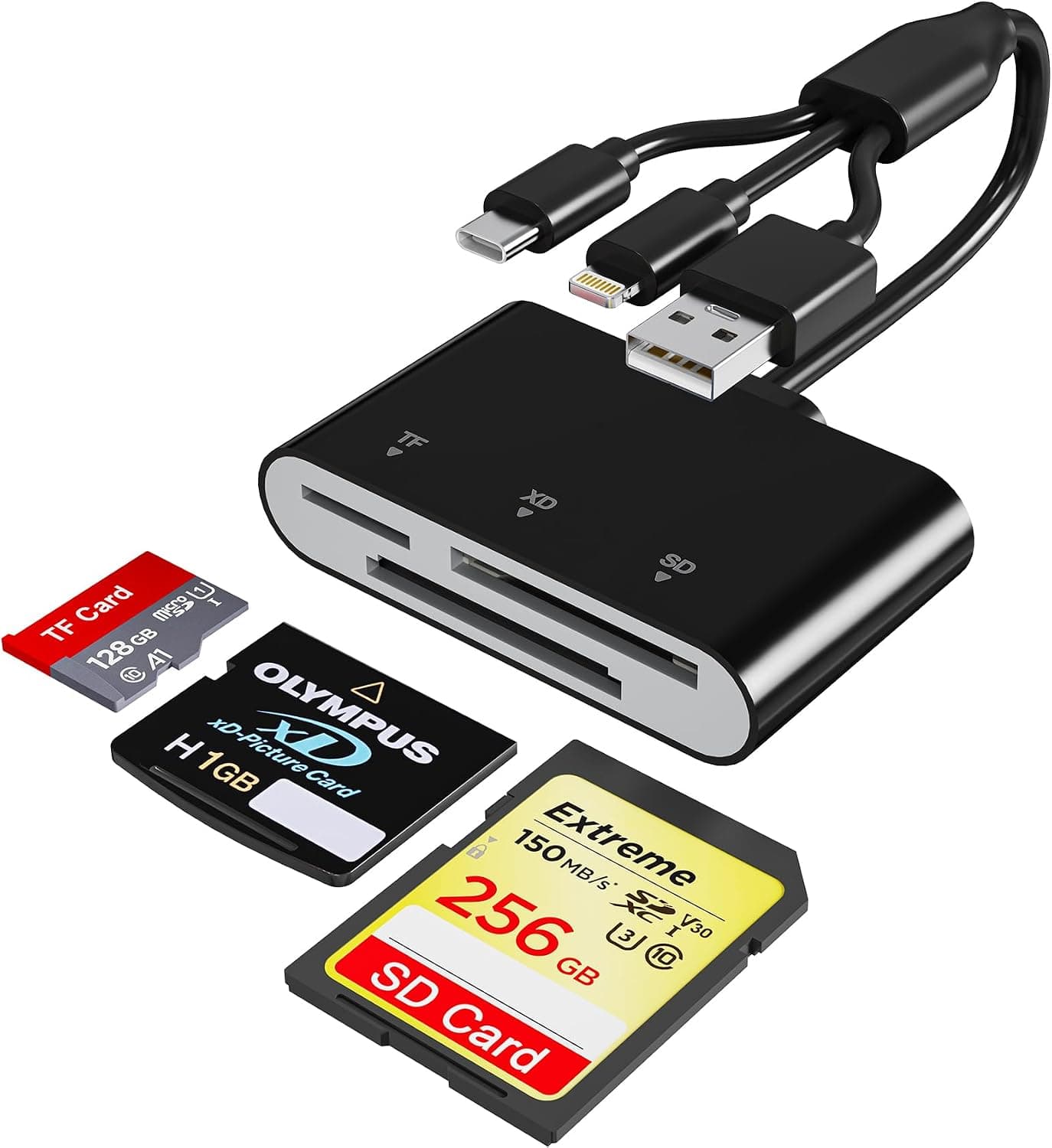 iPhone用XDカードリーダー - 3-in-1 SD