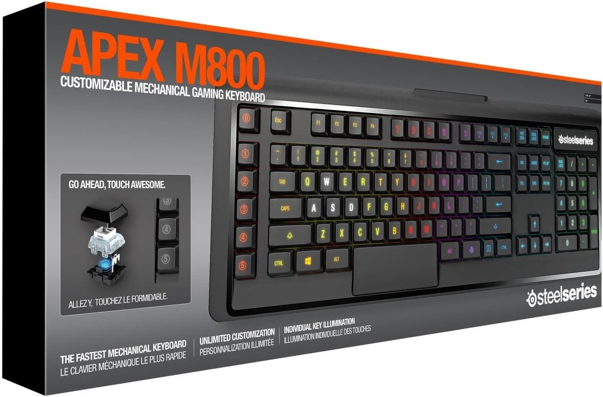 SteelSeries Apex M800 Mechanical Gaming Keyboard JP 日本語配列ゲーミングキーボード 64179