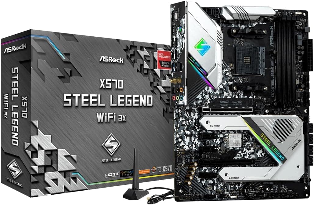 ASRock X570 Steel Legend WiFi AX AM4 AMD X570 SATA 6GB