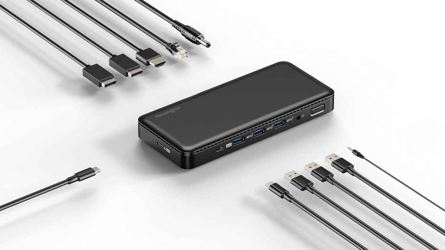 Kensington SD4839P USB-C 10Gbps トリプルビデオドライバーレスドッキングステーション 85W電力供給取り付け簡単 DisplayPort++ 1.4 x 2 USB-A & HDMI 2.0ポート 3マルチスクリーンドック (K33480UK)