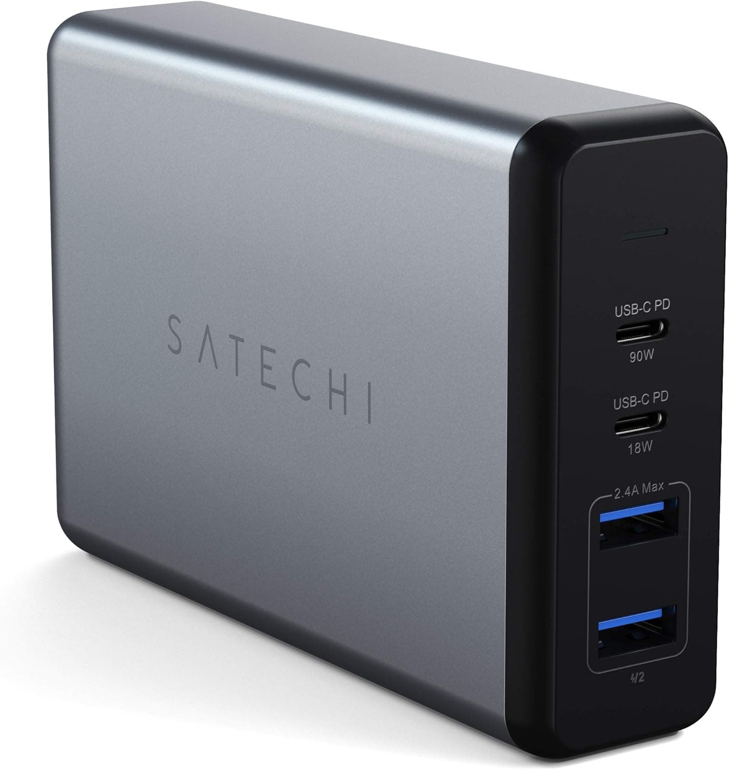 Satechi 108W USB C 卓上充電器 USB-C 2ポートおよびUSB-A 2ポート搭載急速充電ステーション – MacBook Air & Pro M5 M4 M3 M2