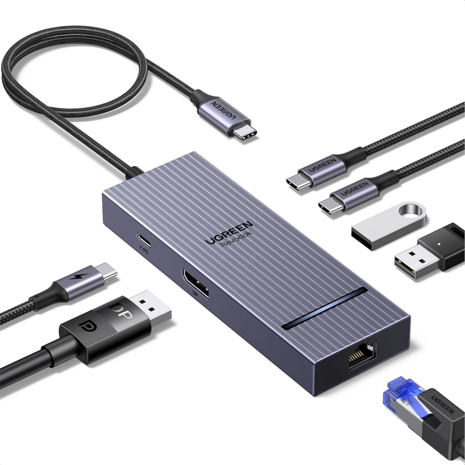 UGREEN Revodok Pro 7 in 1 USB-C ハブ DisplayPort用 4K 60Hz