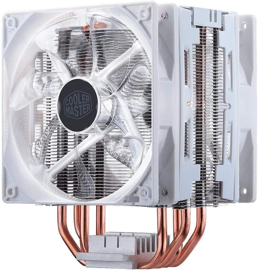 Cooler Master Hyper 212 LED Turbo White Edition Dual-Fan Tower CPU Cooler
