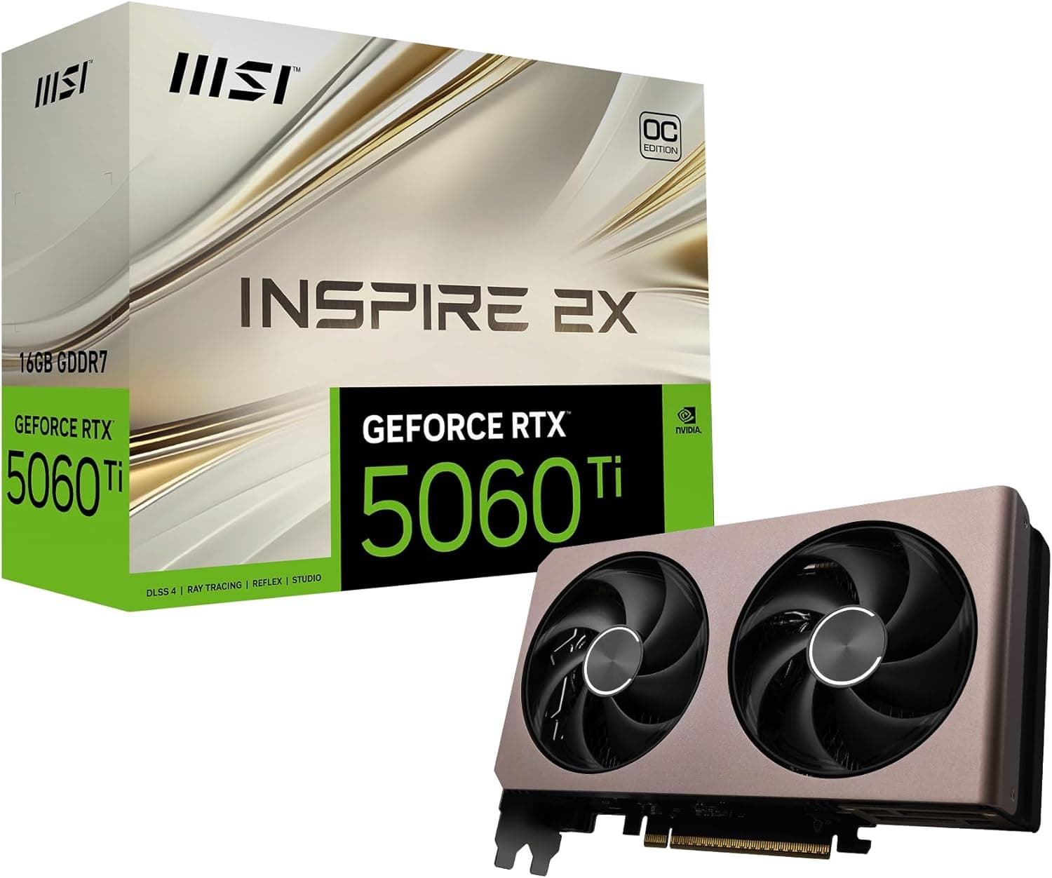 MSI GeForce RTX 5060 Ti 16G INSPIRE 2X OC グラフィックスボード VD9136