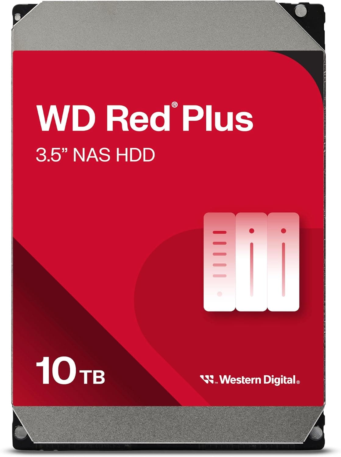 Western Digital 10TB WD Red Plus NAS 内蔵ハードドライブ HDD - 7200 RPM