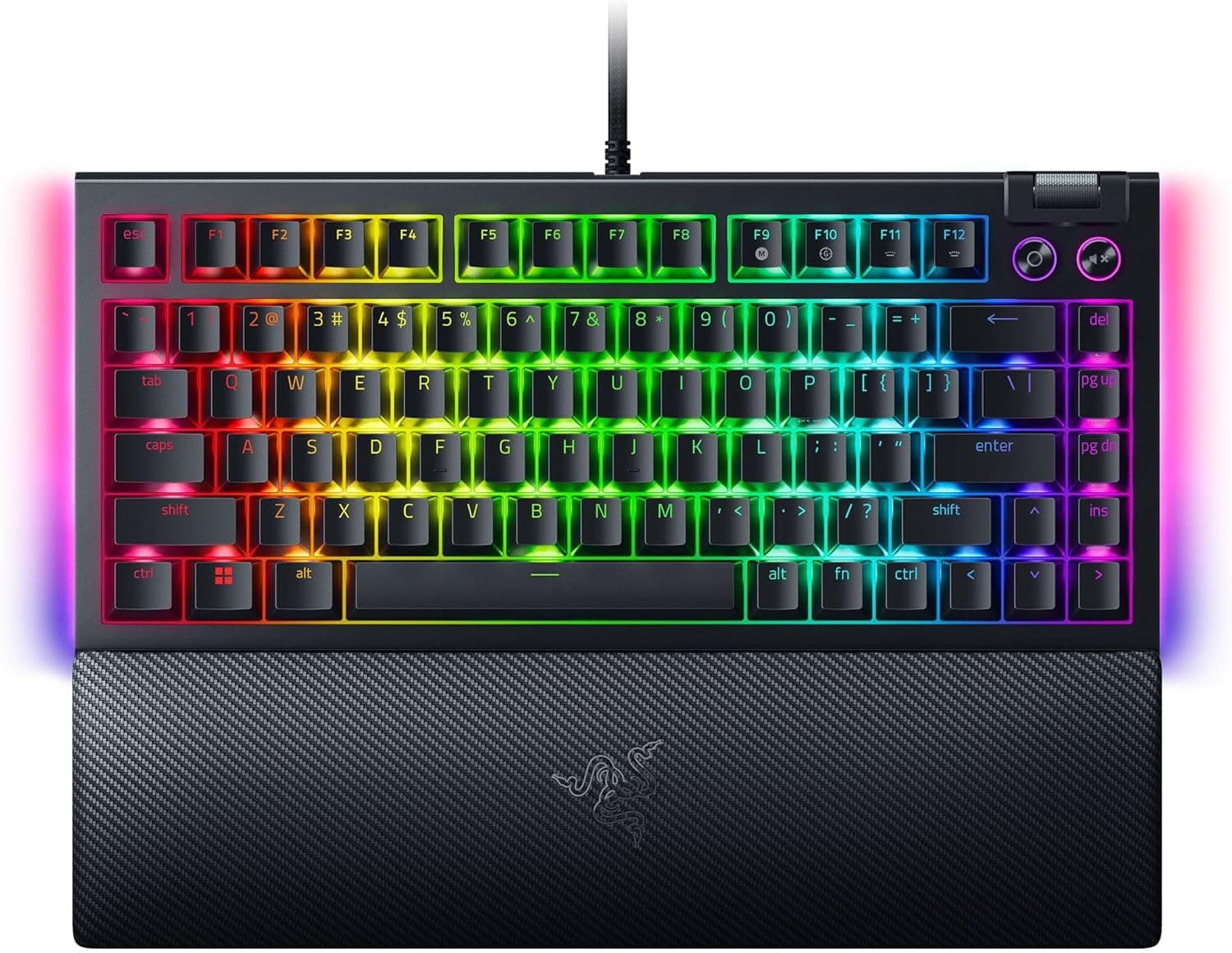 Razer BlackWidow V4 75% — Hot-Swappable Compact Mechanical Gaming Keyboard