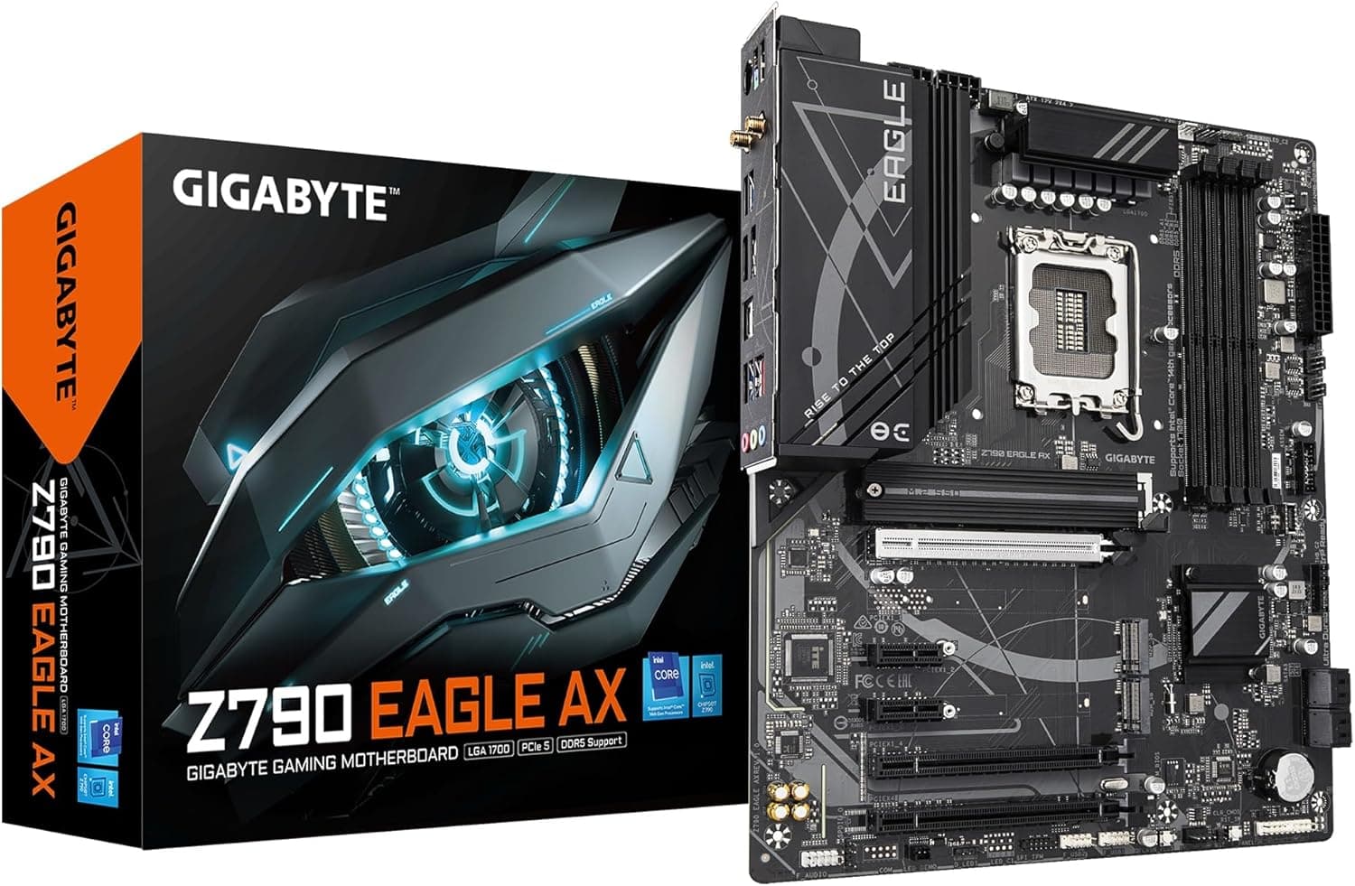 GIGABYTE Z790 EAGLE AX intel 第14・13・12世代 Coreプロセッサ対応 LGA1700 DDR5 WiFi 6E搭載 ATXマザーボード Z790 EAGLE AX MB6458