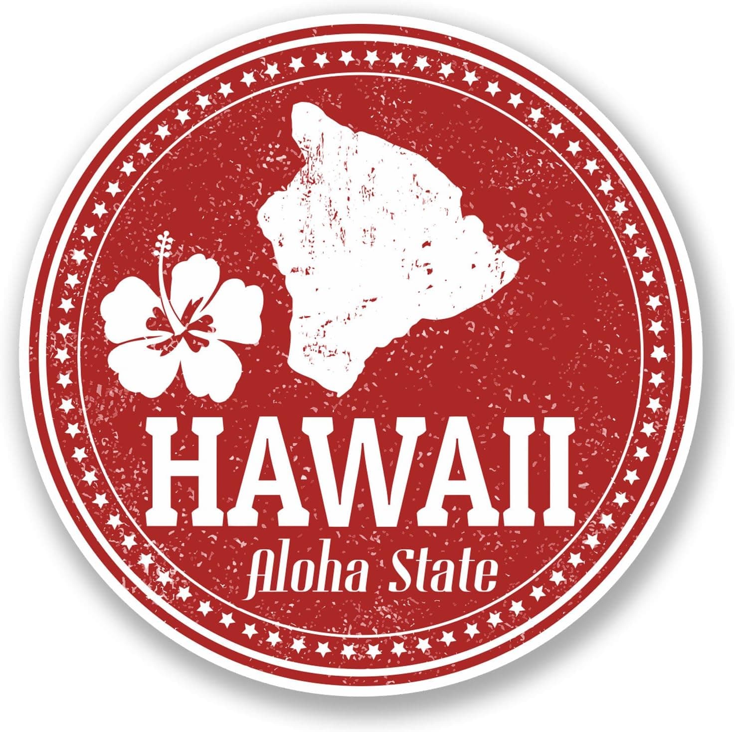 5510 Lot de 2 autocollants en vinyle pour ordinateur portable Hawaii Aloha iPad