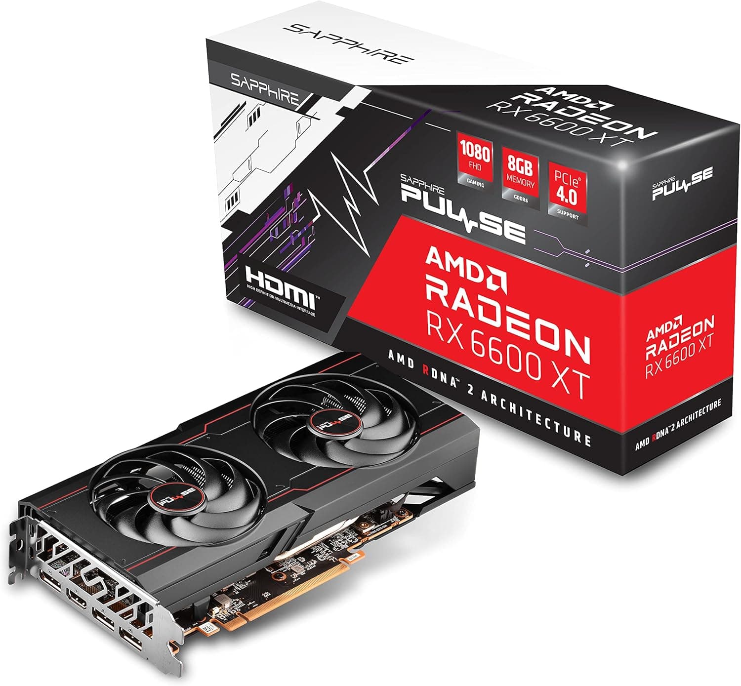 Sapphire Technology 11309-03-20G PULSE AMD Radeon RX 6600 XT ゲーミンググラフィックカード