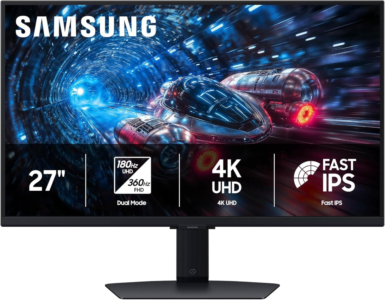 SAMSUNG 27インチオデッセイ G7 G70F FHD解像度ゲーミングモニター 高速IPSデュアルモード 4K 180Hzリフレッシュレート