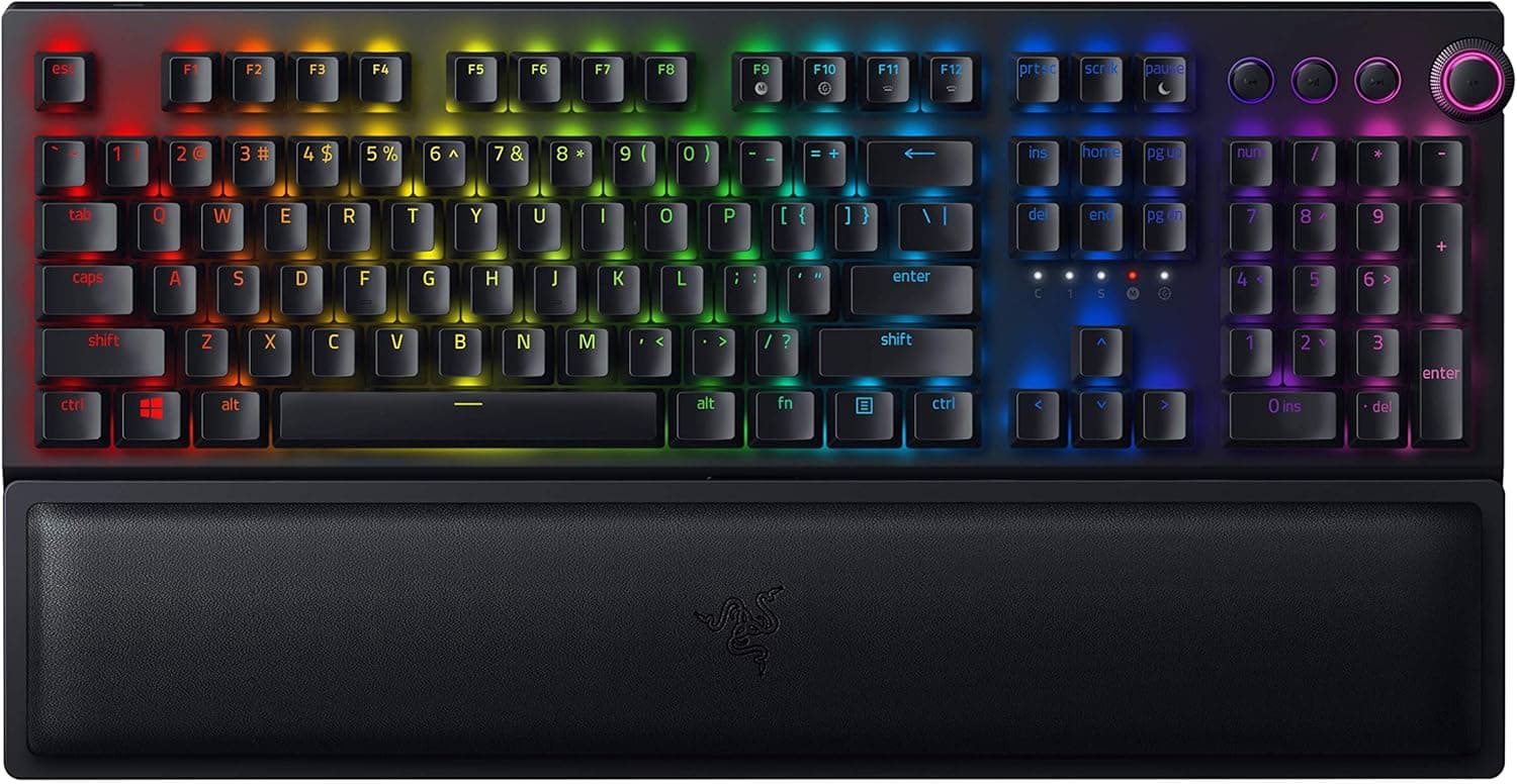 Razer Blackwidow V3 Pro Green Switch ワイヤレスゲーミングキーボードメカニカルグリーン軸 Chroma RGB 英語配列 【日本正規代理店保証品】 RZ03-03530100-R3M1