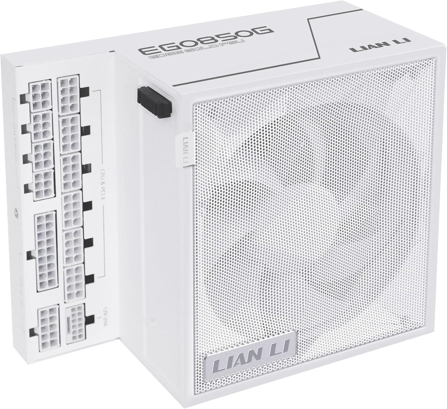 Lian Li Edge ゴールド 850W 80 プラスゴールドホワイトフルモジュラー 12VHPWR サイベネティクス EG0850G ホワイト EU