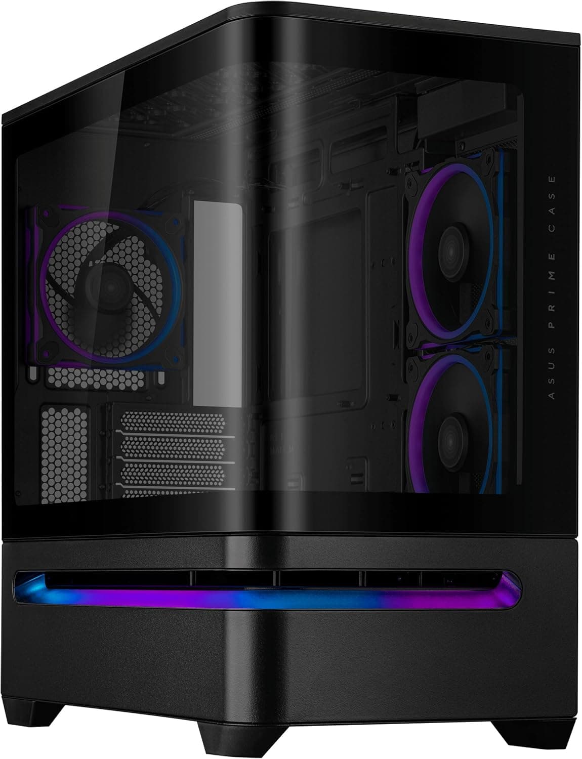 ASUS Prime AP202 ARGB Micro-ATX PCケース湾曲したガラスパネル 420mmまでGPUをサポートPRIME AP202 TG ARGB BLACK 国内正規代理店品黒