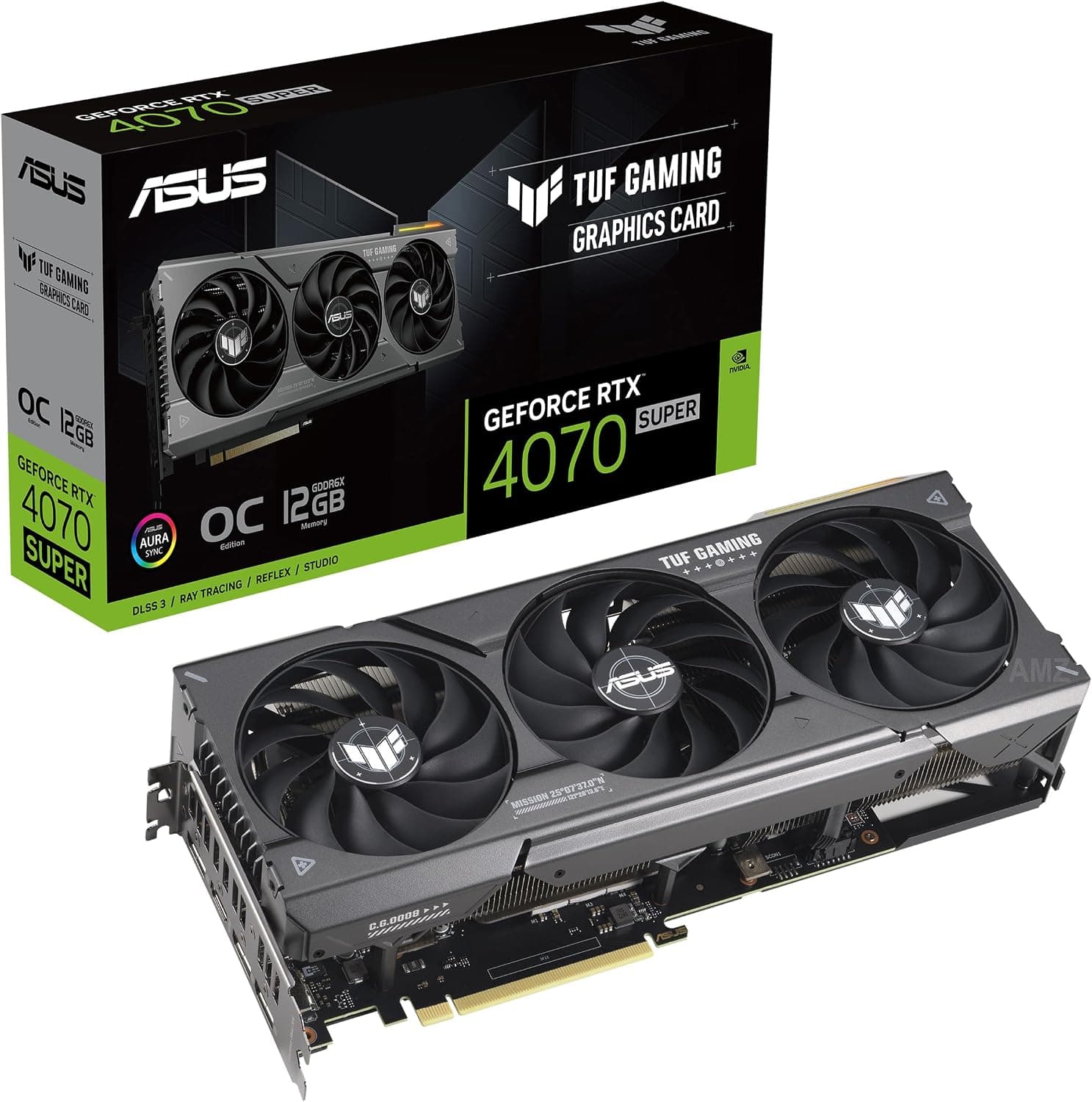 ASUS TUF Gaming GeForce RTX 4070 Super OC Edition グラフィックスカード(PCIe 4.0)