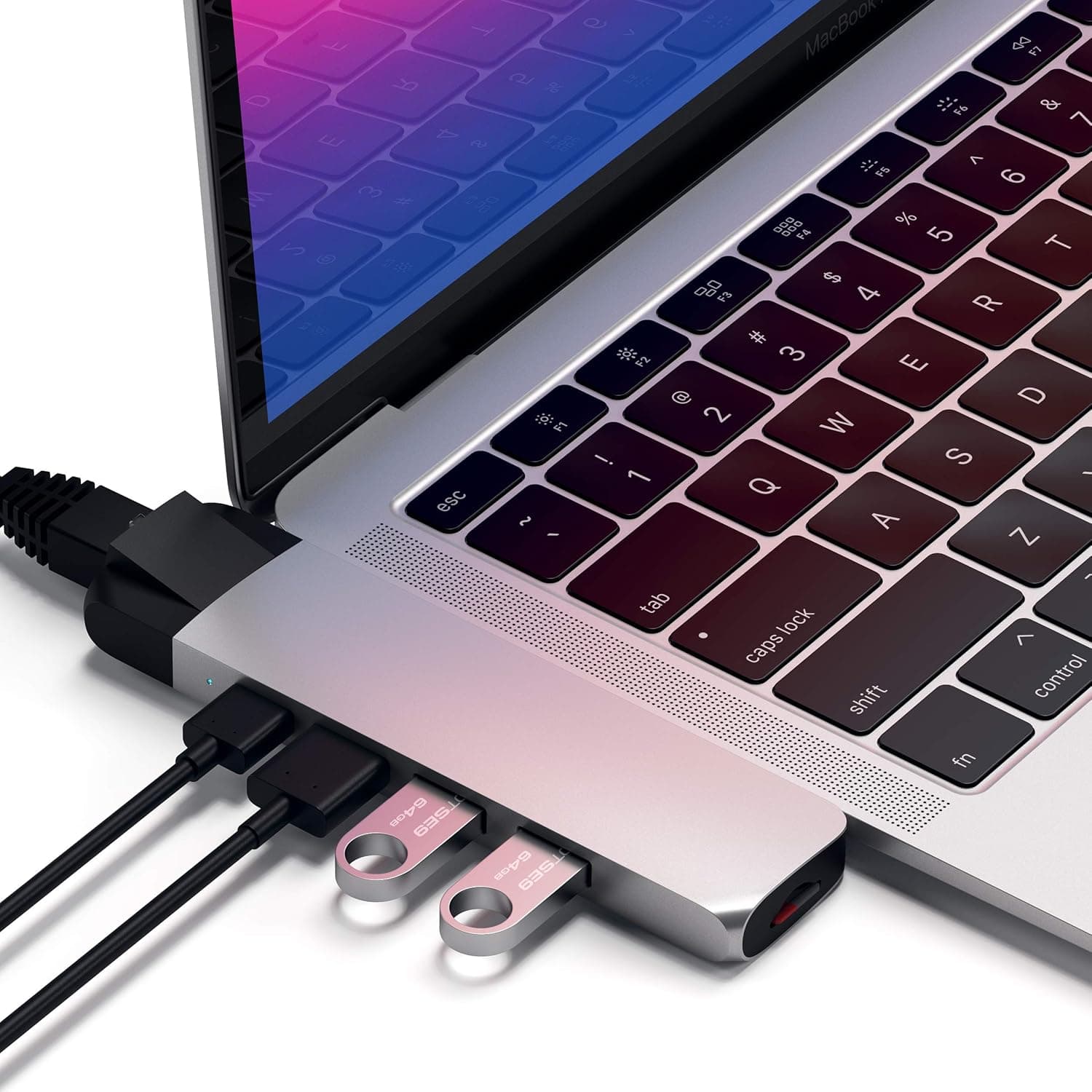 Satechi イーサネット付きアルミニウム Type-C Proハブ [4K HDMI