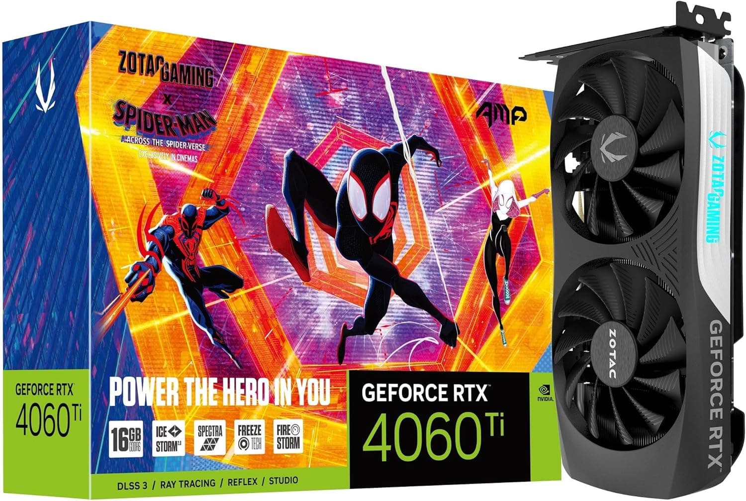 ZOTAC Gaming GeForce RTX 4060 Ti 16GB AMP スパイダーマン