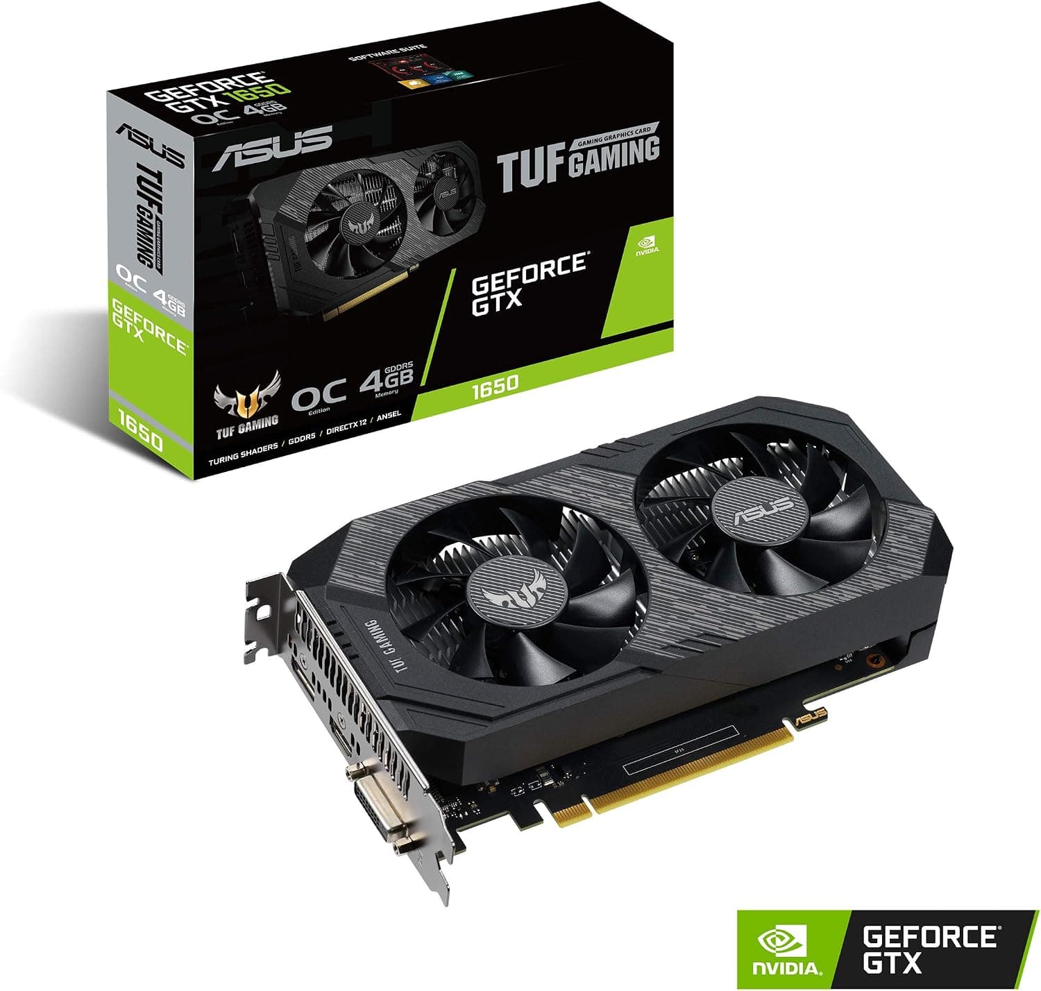 ASUS TUF Gaming NVIDIA GeForce GTX 1650 OC Edition グラフィックスカード (PCIe 3.0