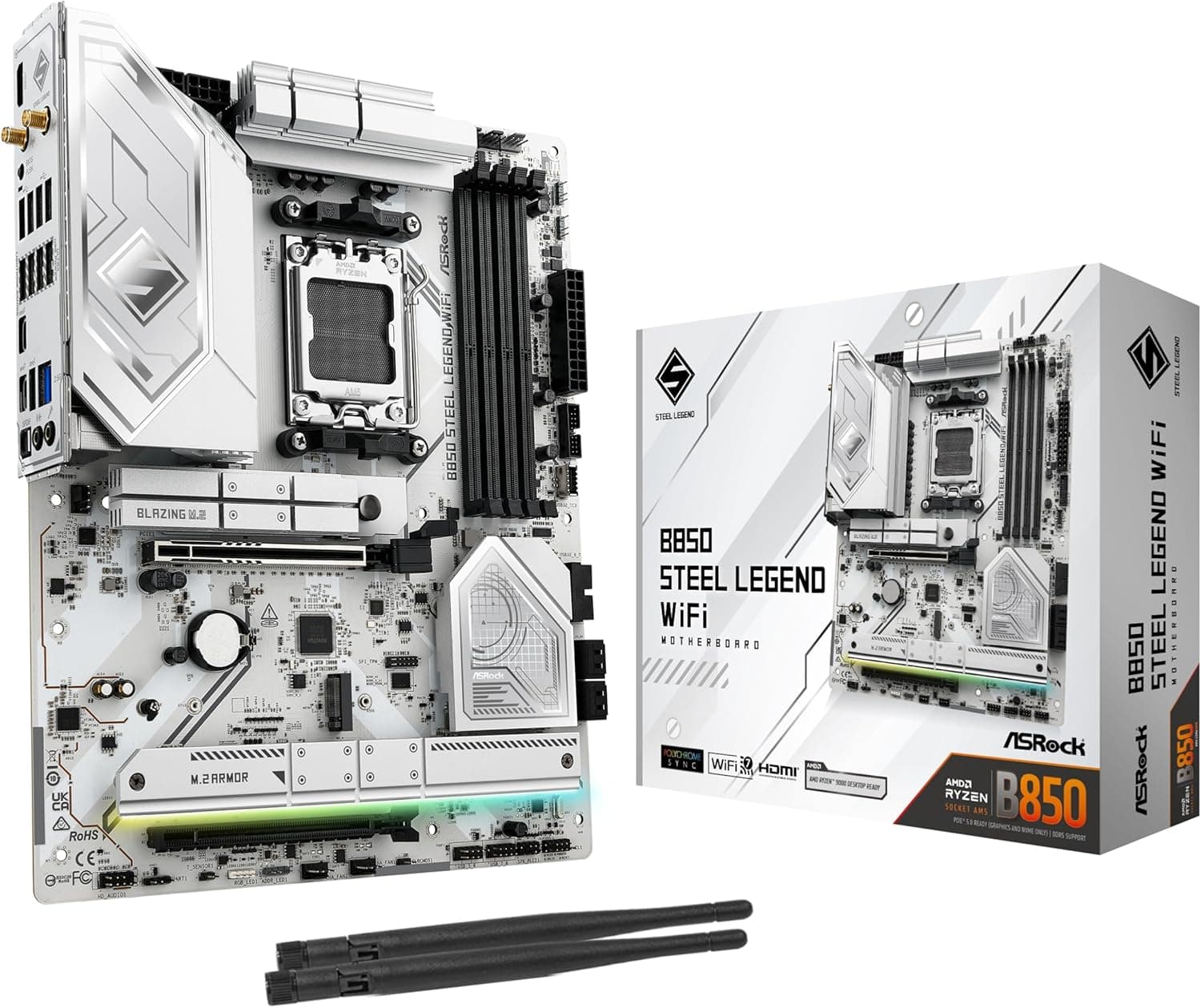 ASRock B850 Steel Legend WiFi ATXマザーボード MB6707