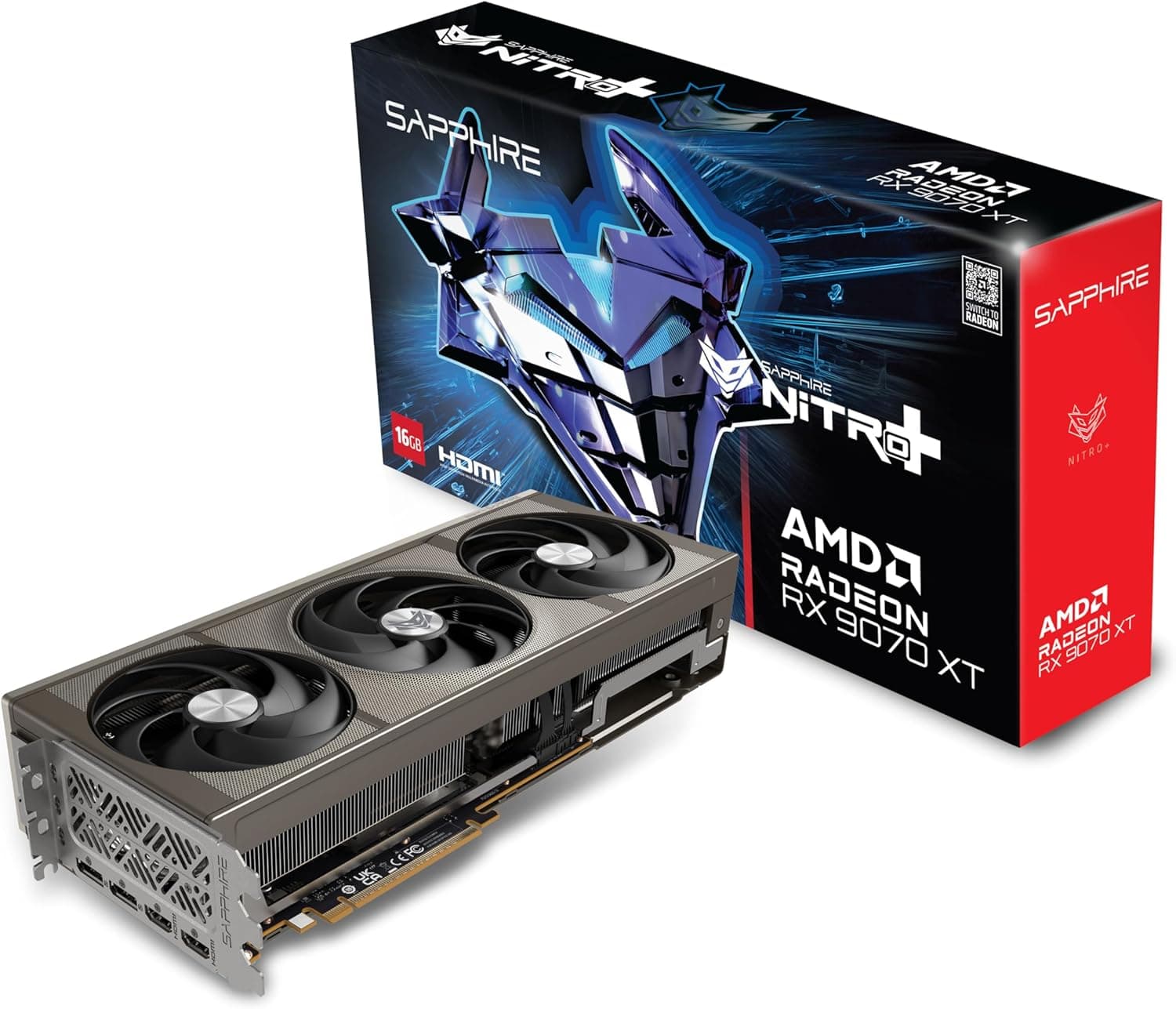 Sapphire 11348-01-20G Nitro+ AMD Radeon™ RX 9070 XT Gaming OCグラフィックスカード 16GB GDDR6 AMD RDNA 4