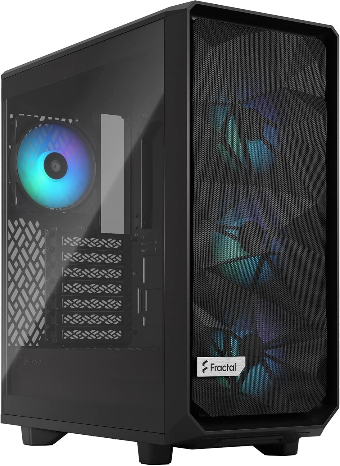 Fractal Design Meshify 2 コンパクトブラック TG ライトティント - RGB